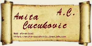 Anita Čučuković vizit kartica